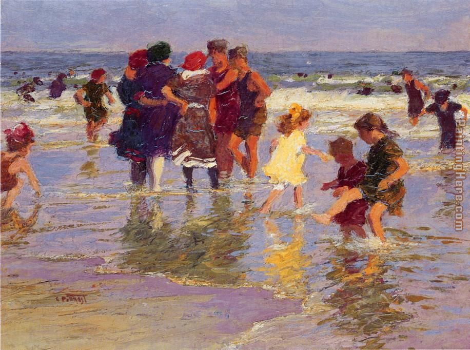A July Day painting - Edward Henry Potthast A July Day art painting
